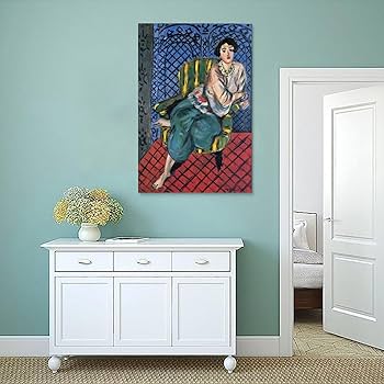 アンリ・マティス(Henri Matisse)、【坐る女】、高級画集画、状態良好 アンリ・マティス、坐る女、希少画集画、新品高級額・額装付